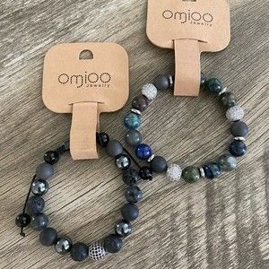 📿 OMJOO Jewelry Beaded Bracelets 2pack. NWT!